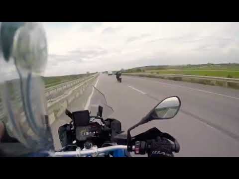 BMW Motorrad "Say GoodBye “ S1000XR is chased by R1200GS Rallye
