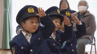 12月24日【びわ湖放送ニュース】彦根市でジュニアポリスが啓発　交通事故防止を呼びかけ