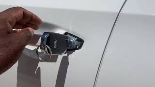 2021 Kia Forte hidden key hole how to open car if battery dies or you lock keys in car