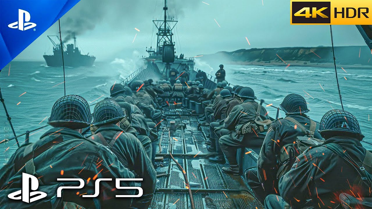 (PS5) D-DAY - Omaha Beach 1944  | Realistic ULTRA Graphics Gameplay [4K 60FPS HDR] Call of Duty