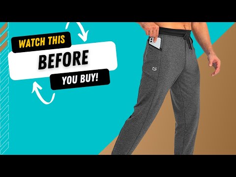 G Gradual Men's Jogger Pants with Zipper Pockets