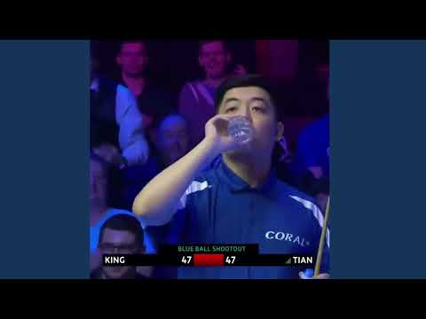 Blue Ball Snooker Shootout...Mark King vs Tian Pengfei.