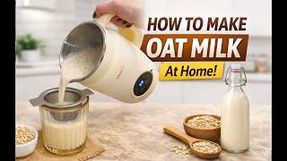 Homemade Oat Milk with a Nut Milk Maker (Easy Method)