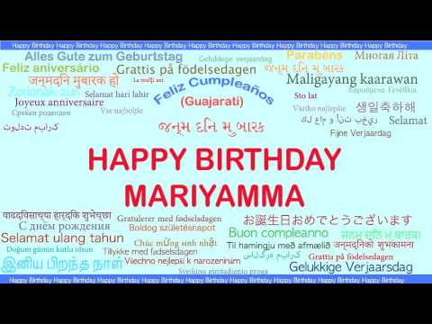 Mariyamma   Languages Idiomas - Happy Birthday