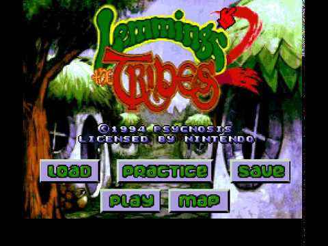 SNES Longplay [599] Lemmings 2: The Tribes