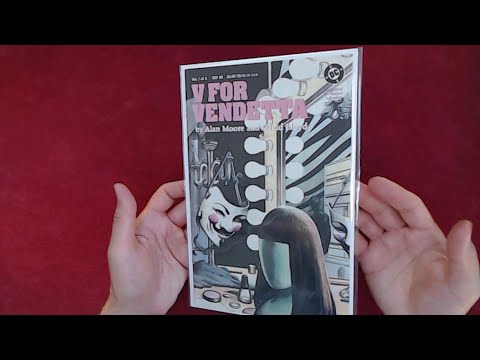 Reading Comics: V for Vendetta #1, 1988, Alan Moore, David Lloyd, DC, Intro 35:03, Read 49:05 [ASMR] Video