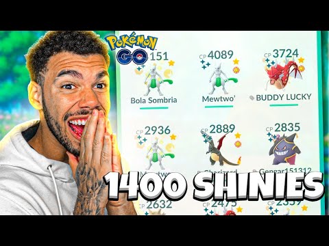 POKÉDEX DE KANTO SHINY COMPLETA & 1.400 SHINIES EM UMA CONTA - POKEMON GO | Cris |