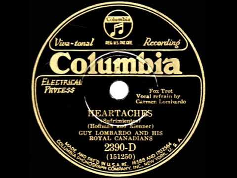 1931 HITS ARCHIVE: Heartaches - Guy Lombardo (Carmen Lombardo, vocal)