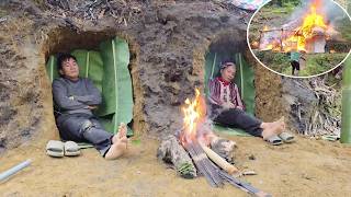 Download lagu The fire left Hang homeless, so he dug a hole to sleep in to escape the cold. mp3 Download lagu The fire left Hang homeless, so he dug a hole to sleep in to escape the cold. mp3