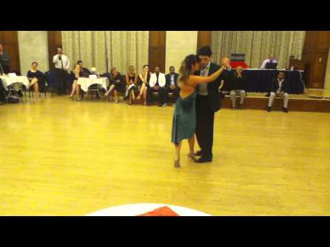  Sabrina Masso  and  Frederico Naveira  are  dancing  at  University of Michigan Tango Festival  in  2015