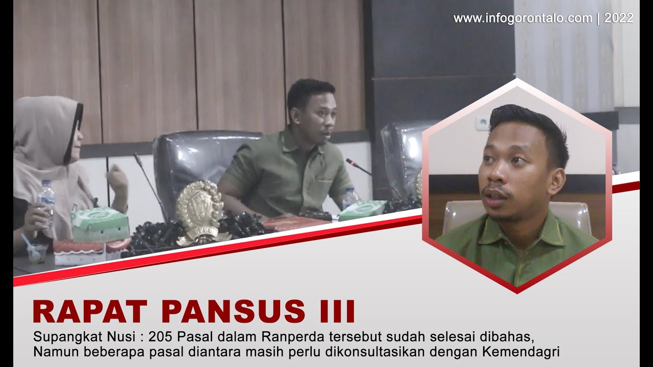 Finalisasi Ranperda Pengelolaan Keuangan Daerah, Pansus III Perlu Konsultasi dengan Kemendagri