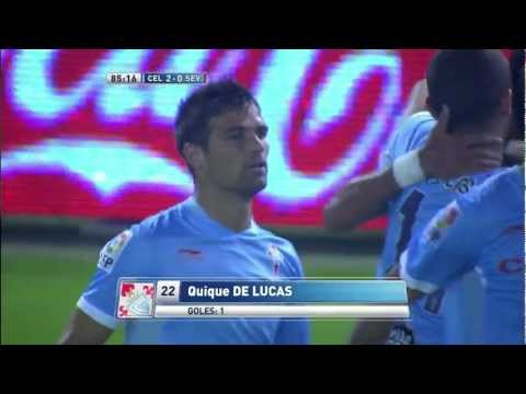 Gol de Enrique de Lucas (2-0) en el Celta de Vigo - Sevilla FC