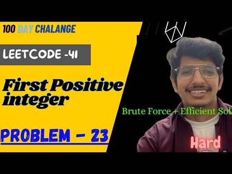 First Missing Positive Leetcode 41 Array Java Leetcode Time Complexity Leetcode Manish