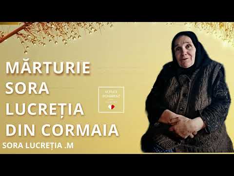 MARTURIE personala - Sora Lucretia din Cormaia - O viata prin cantare 2023