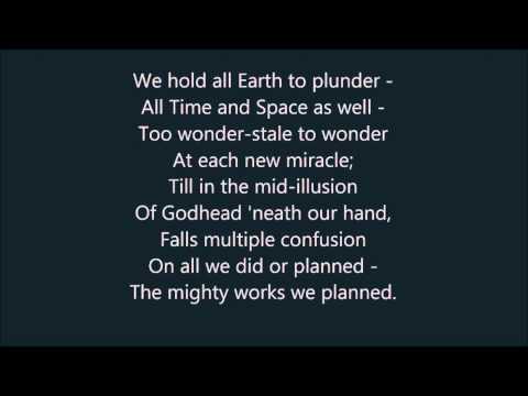 Leslie Fish & Julia Ecklar - Hymn of Breaking Strain - Lyrics