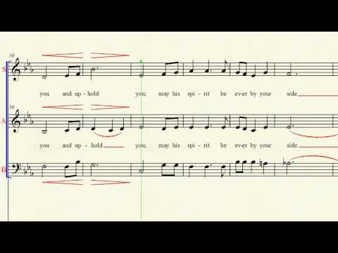 A Clare Benediction, SAB (Rutter) - Alto