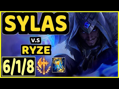 CLID (SYLAS) vs RYZE - 6/1/8 KDA MID CHALLENGER GAMEPLAY - KR