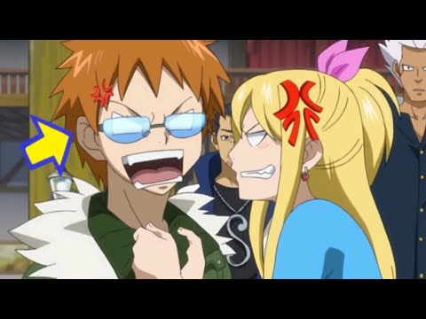 Fairy Tail - Natsu's body swap scenes episode 19 (eng dub)