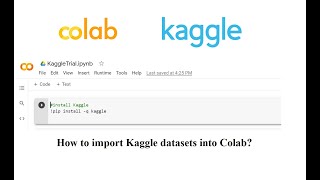 How to Import (use) Kaggle datasets in Google Colab?