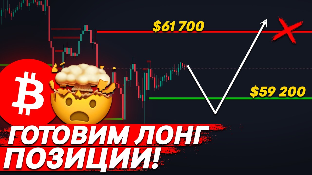 ❗️ВНИМАНИЕ, БИТКОИН – НАЧИНАЮ ИСКАТЬ ЛОНГИ!