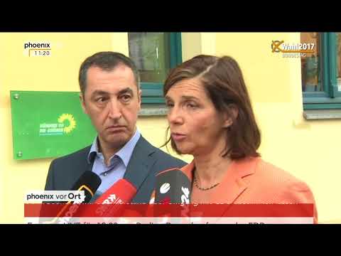Bundestagswahl 2017: Statements von Cem Özdemir und Katrin Göring-Eckardt vom 25.09.2017