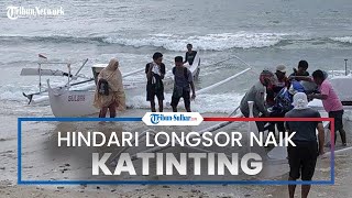 Warga Pasangkayu Hindari Longsor dengan Naik Perahu Katinting, Warga: Harga 150 Ribu