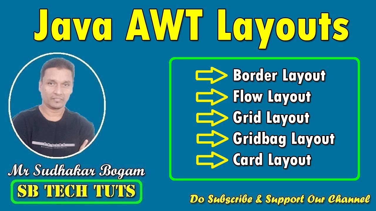 AWT Layouts | JAVA AWT Layout Managers | AWT | Java Programming