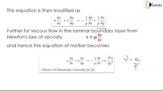 Equation for Boundary Layer - Boundary Layer Flow - Fluid Mechanics 1