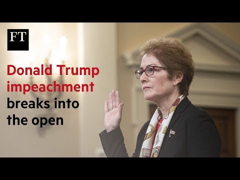 ドナルド・トランプ弾劾が公然と勃発｜FT (Donald Trump impeachment breaks into the open | FT)