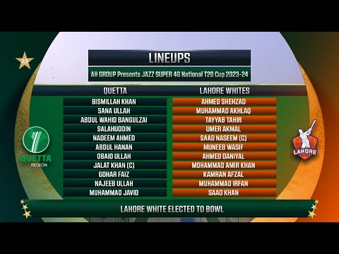 Live | Lahore Whites vs Quetta | Match 27 | National T20 2023-24 | PCB