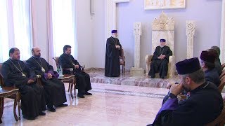 Գահակալության 20-ամյակի առթիվ Վեհափառին շնորհավորել է Մայր Աթոռի հոգևոր ու աշխարհիկ դասը