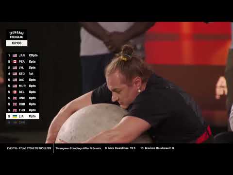 Arnold Strongwoman Classic 2025 - Olga Liashchuk - Event 6 - Atlas Stone To Shoulder