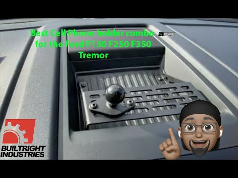 2017-2022 Ford F250 F350 Super Duty Tremor installing a BuiltRight dash Mount in full detail Part #3