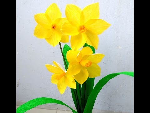 CREPE PAPER FLOWED - DAFFODILS