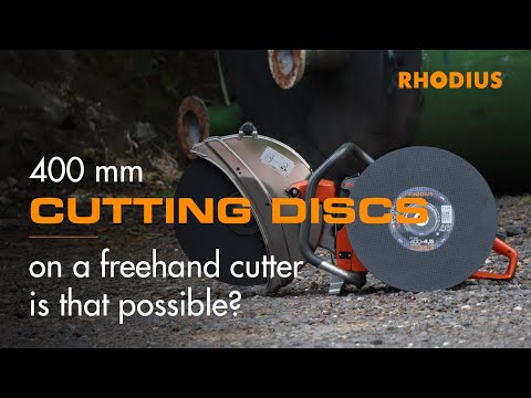 Can I use a cutting disc with a 400 mm diameter on a freehand cutter?