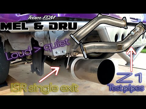 Z1 TEST PIPES / ISR EXHAUST on the 350z