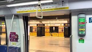 SMRT Alstom Metropolis C830 (816): Marina Bay to HarbourFront (CW). 
