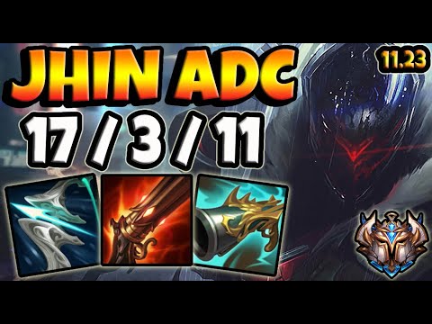 Jhin vs Caitlyn ADC / KR Challenger / Patch 11.23  / Pre Season 12 💥