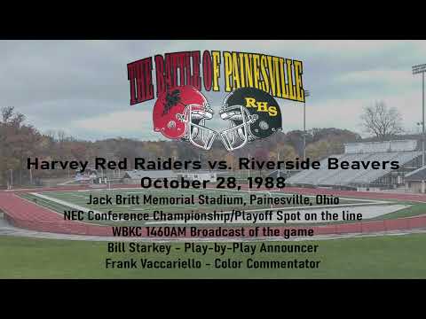 1988 Riverside Beavers vs Harvey Red Raiders Radio Broadcast