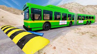 Download lagu SCHOOL BUS, CITY BUS, LONG BUS Vs MASSIVE SPEED BUMPS - BeamNG.Drive mp3