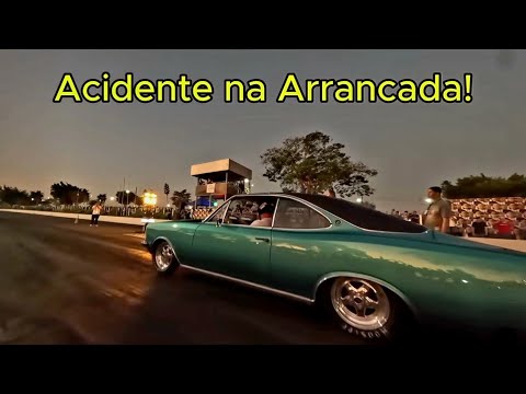 Acidente com Alemão da Caravan e Hugo #arrancada #turbo #racing #opala #streetoutlaws