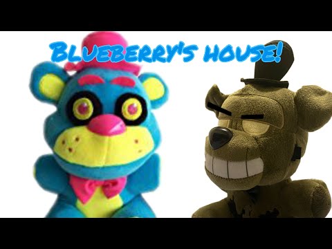 Fnaf plush- Blacklight adventures episode 1- Blueberry’s house