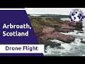 Arbroath Cliffs in Scotland - DJI Mavic Air 2 - Tech Travel Geeks Drone Flights