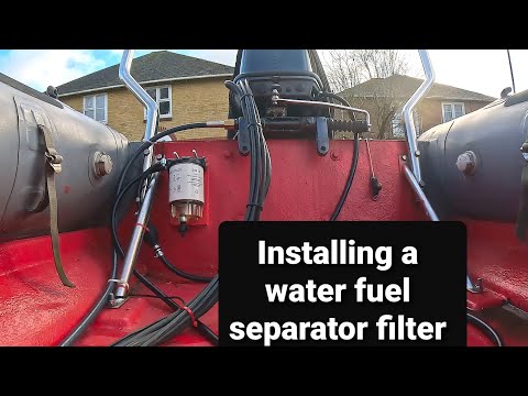 How to install a fuel and water separator to upgrade your outboard fuel system !