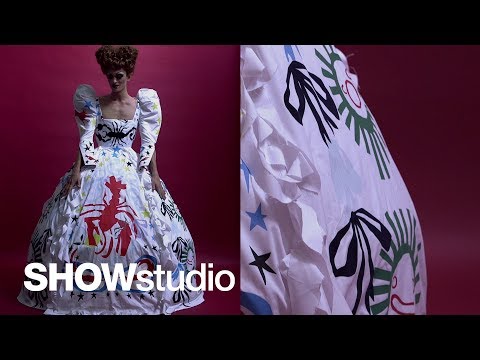 Best in Show: Jacob Mallinson Bird on the finale dress from Charles Jeffrey LOVERBOY S/S 18