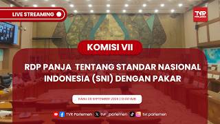 KOMISI VII DPR RI - RDP PANJA TENTANG STANDAR NASIONAL INDONESIA (SNI) DENGAN PAKAR