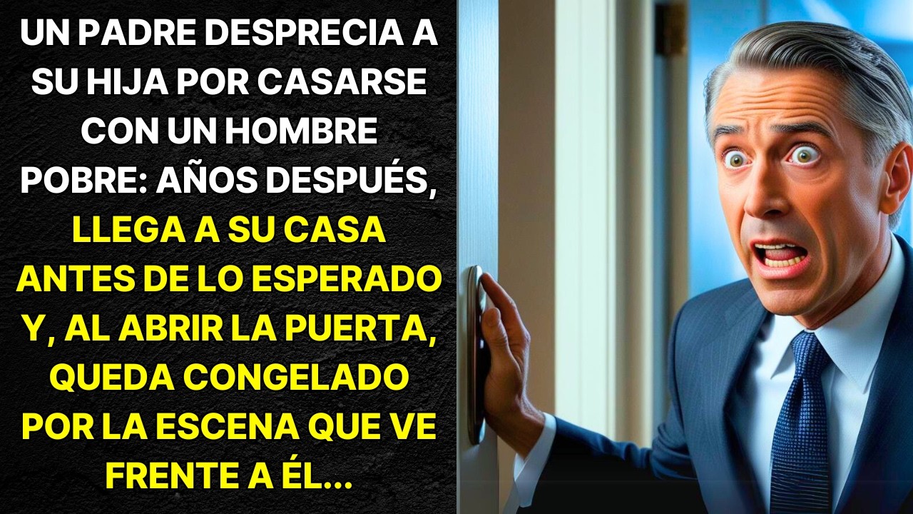 UN PADRE DESPRECIA A SU HIJA POR CASARSE CON UN HOMBRE POBRE: AÑOS DESPUÉS, LLEGA A SU CASA...