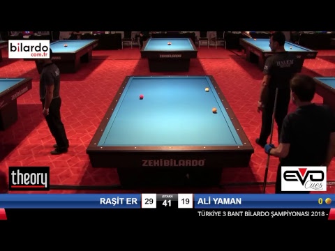 RAŞİT ER & ALİ YAMAN Bilardo Maçı - 2018 ERKEKLER 2.ETAP-5.Ön Eleme