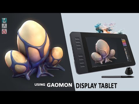 Making Stylized Egg Nest in Zbrush, Maya, and Substance Painter |  GAOMON  PD1161 Tablet