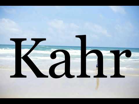 How To Pronounce Kahr🌈🌈🌈🌈🌈🌈Pronunciation Of Kahr